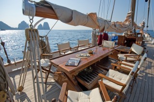 Sailing yacht Oriander -  On deck